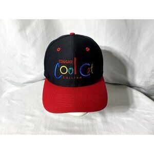 Cougar Cool Cat Adjustable Black Red Hat